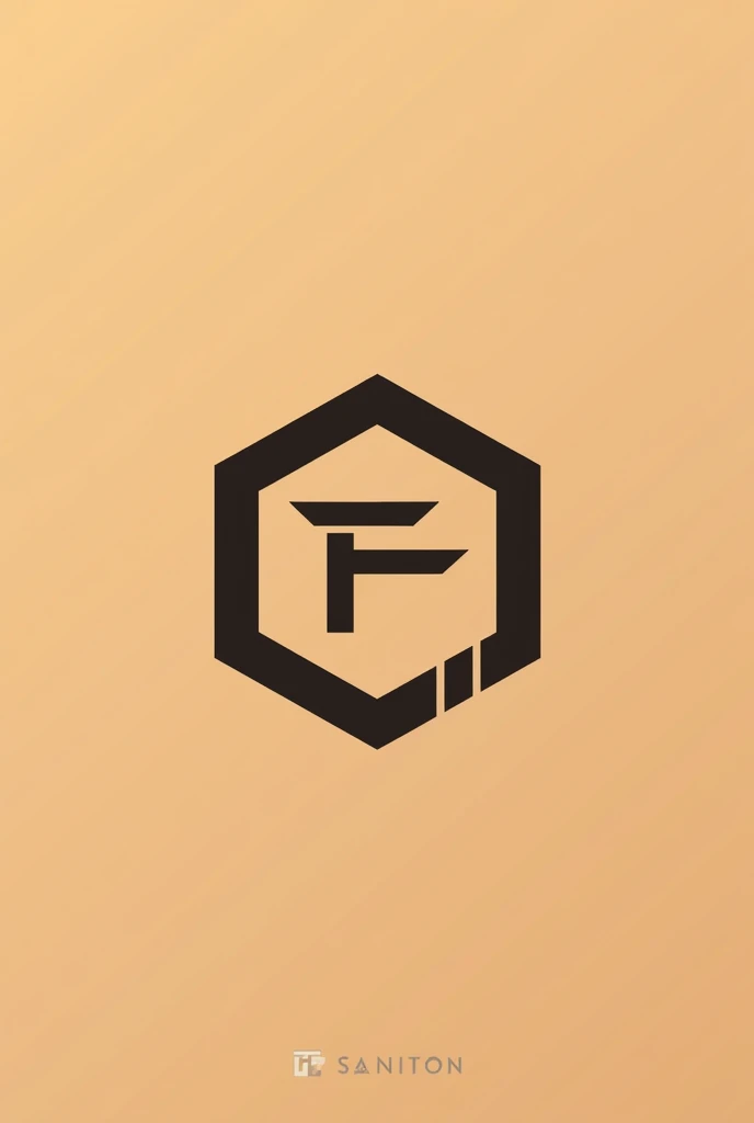 Create a logo in a minimalist style that shows clean, fine lines in warm colors that is simple and easy to use, suitable for a sportswear brand and can be in a pentagonal shape with the word FIVE.