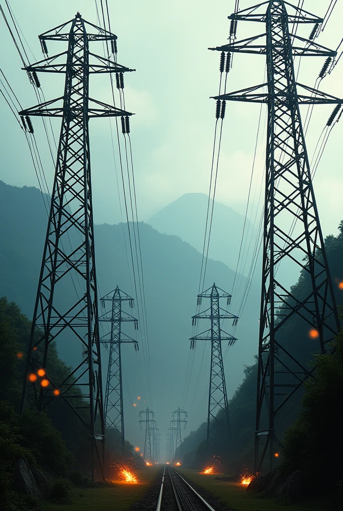 Risk on power lines in Colombia