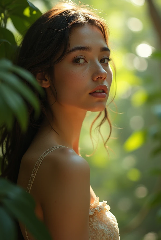 A girl without bikini 