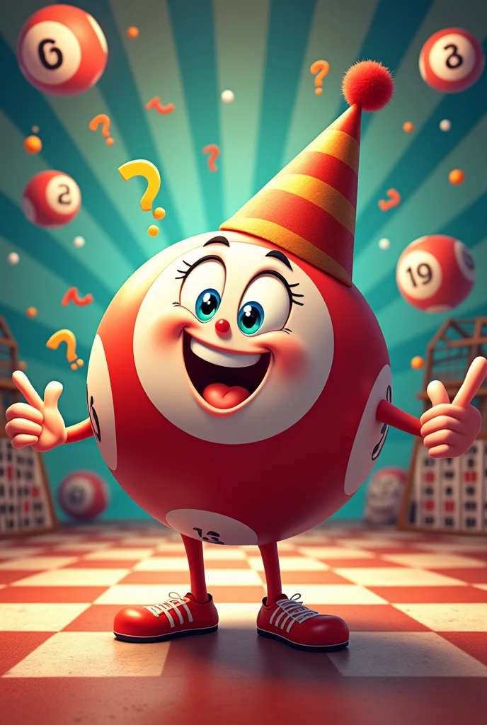 Bingo themed birthday invitation