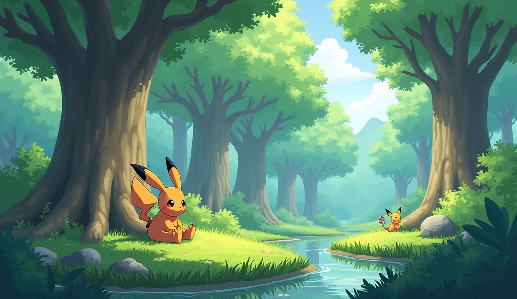 Pokémon、A short break in Hiroki Forest