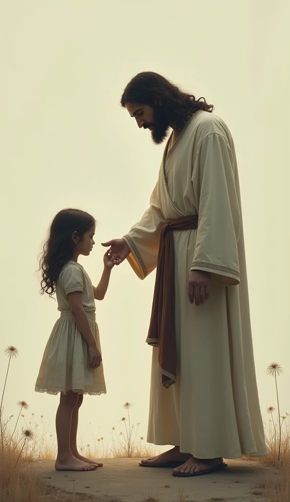 Jesus christ with a lonely girl