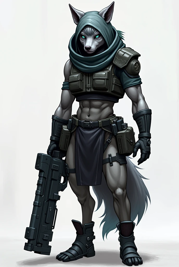 General appearance: Whisper is a gray wolf with slightly lighter fur on her belly and muzzle.. She has a slim and athletic physique., which highlights his agility and combat skills.
Clothing and Equipment: She wears a hood and a mask that cover part of her face., which highlights its enigmatic side. His outfit usually includes a tactical vest., gloves and boots, suitable for your espionage and combat missions. She is often seen carrying an energy pistol., conhecida como "Variable Wispon", that can switch between different types of attacks.
Expression and posture: Whisper tends to have a serious or thoughtful expression., reflecting her introspective nature. Your posture is attentive and ready to act, suggesting their constant readiness for danger.
Hair & Accessories: She has bangs that cover part of her face., adding a touch of mystery to your look. His hood usually has wolf ears drawn on it., and his eyes are a deep blue, conveying a sense of wit and keen perception.
Wisps: As part of your arsenal, Whisper is accompanied by small Wisps, colorful creatures that provide energy for your weapons and abilities. They are an important part of your personality and fighting style..
Sonic Style