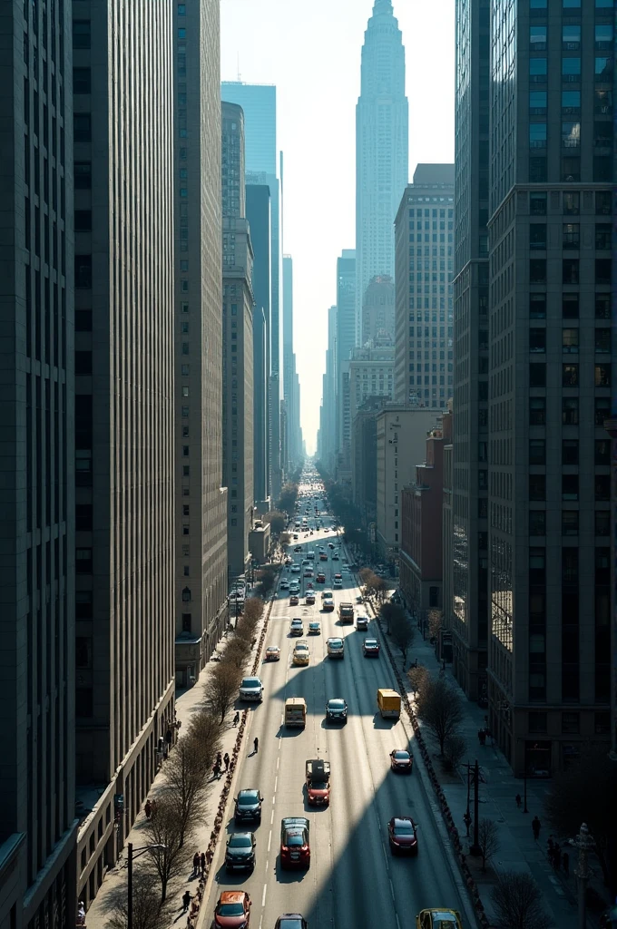 Create a real photograph from a high angle