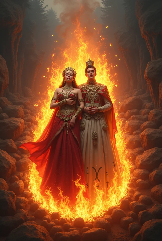 22 year ki Takshak rani ladki or 23 year ka Takshak raajake sath jalti hui ladkiyo ki Chita par late jaate hai or unka roop raaja or raani wala hi dikhta hai ladka or ladki hai dono ladki nhi hai