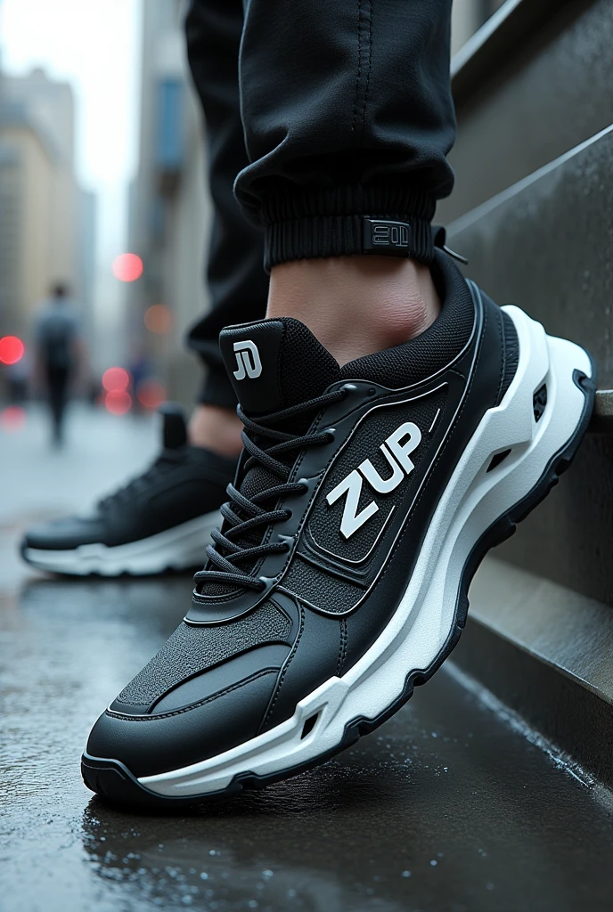 Future sneaker style with jd and zup initials