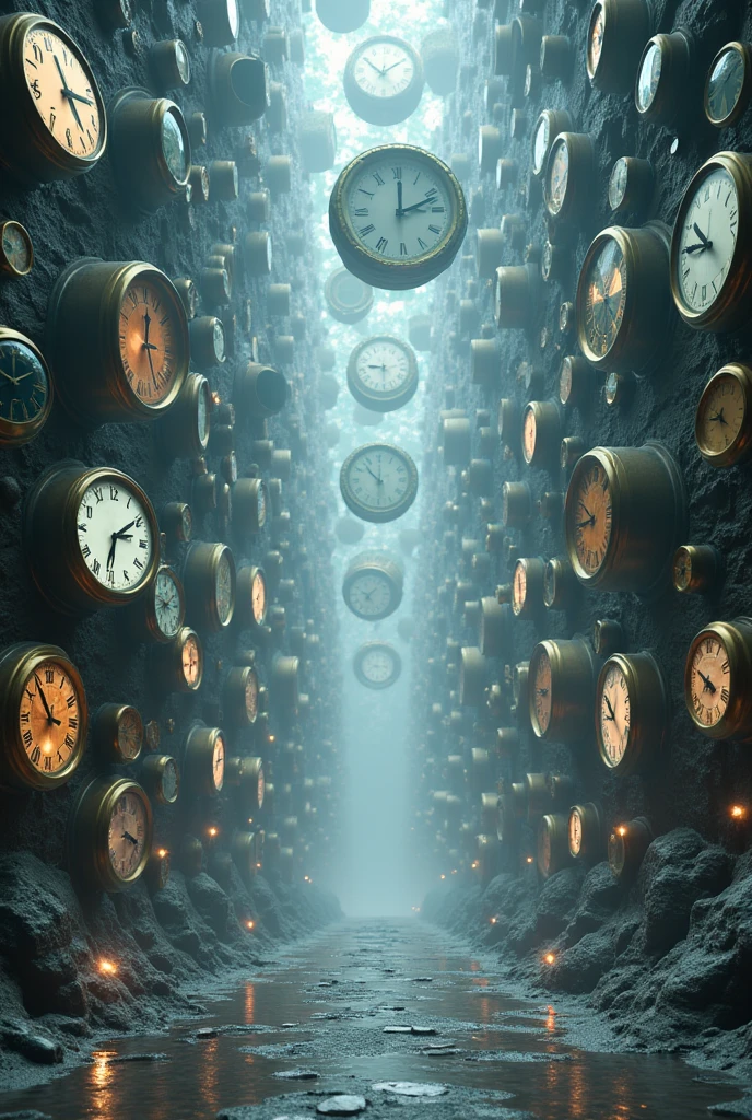 Many clocks in a time travel zone