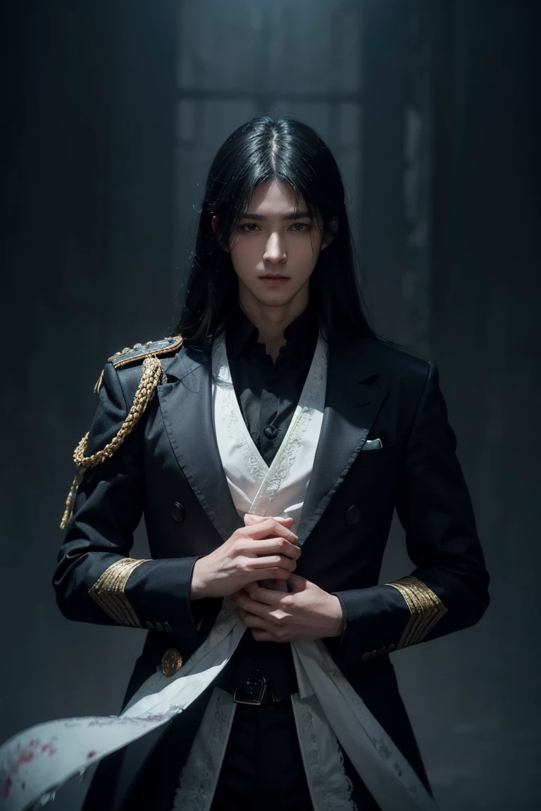 Mysterious Dark Prince,perfectly structured, (watercolor), digital illustration, anime style, The content is very detailed., volumetric lighting,, pastelcolor, dynamic combination, The image is clear and sharp, (exquisite, Sublimation:1.2), Indescriptiblemente bello,