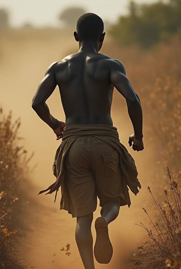 Make a black slave run away
