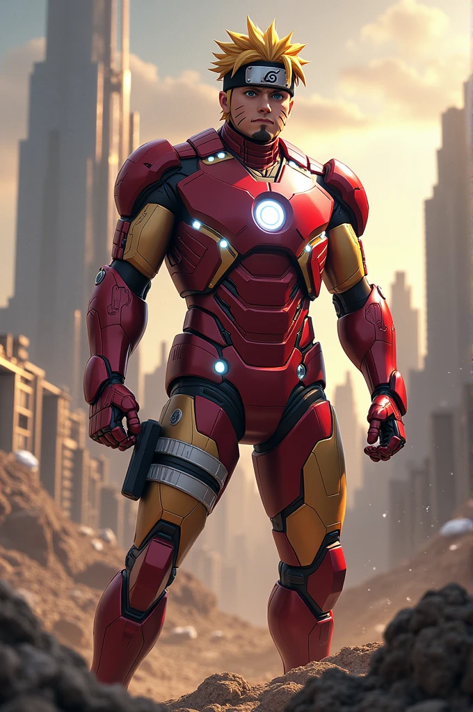 Naruto with iron man suit