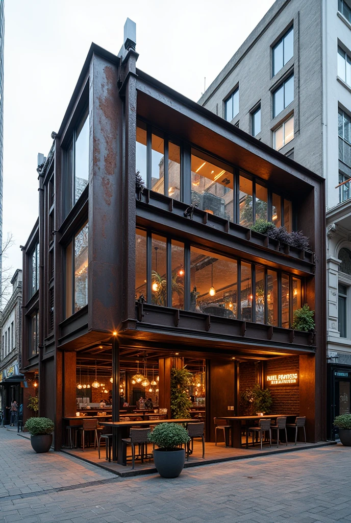 Ek aisa restaurant jo lohe se bani ho iska bahar se dhikhao