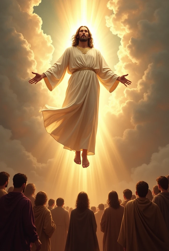 Jesus Christ Greeting peoples From Heaven