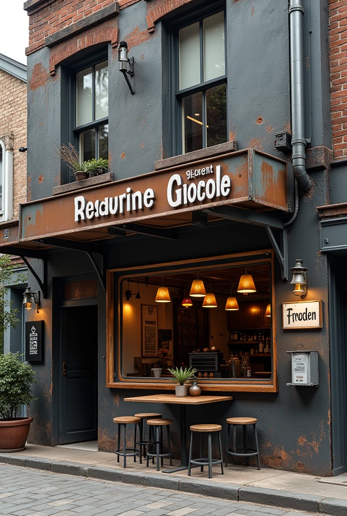 Show me a restaurant which is made of iron from outside, tell me the cheapness
