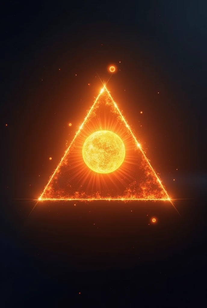 Sol em formato de triangulo 4k full HD