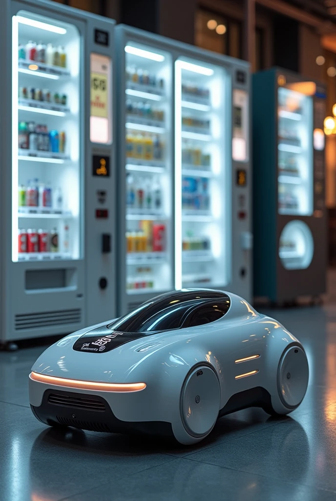 Create a drone that cleans vending machines

