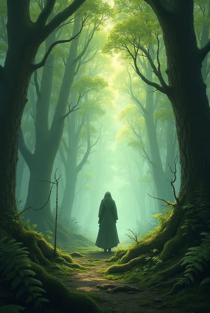 in a forest where nothing can be heard