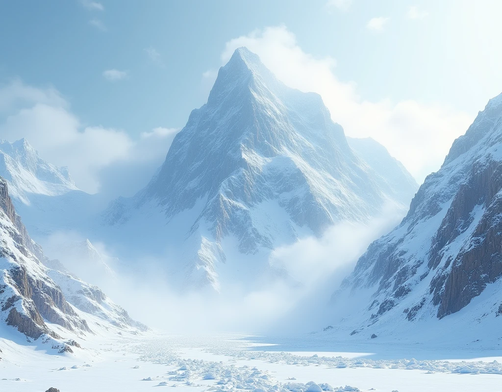 Mountain、Snow Scene、avalanche、