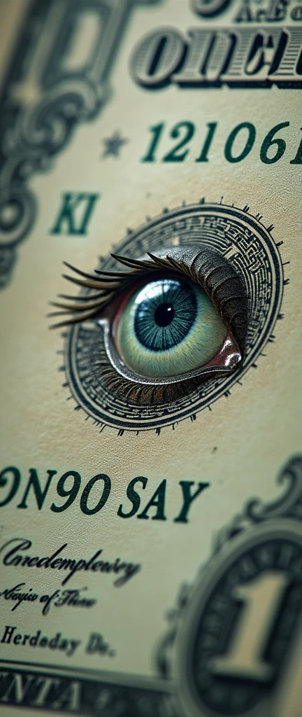 ((photogenic, photographic)), The Eye of Providence on the back of the American one dollar bill、1774 Independence Day-The back of a one dollar bill with the numbers、 ((Surrealism, Fujicolor, Fujifilm, uhd, retina, masterpiece, accurate, anatomically correct, textured skin, super detail, high details, high quality, best quality, 8k))