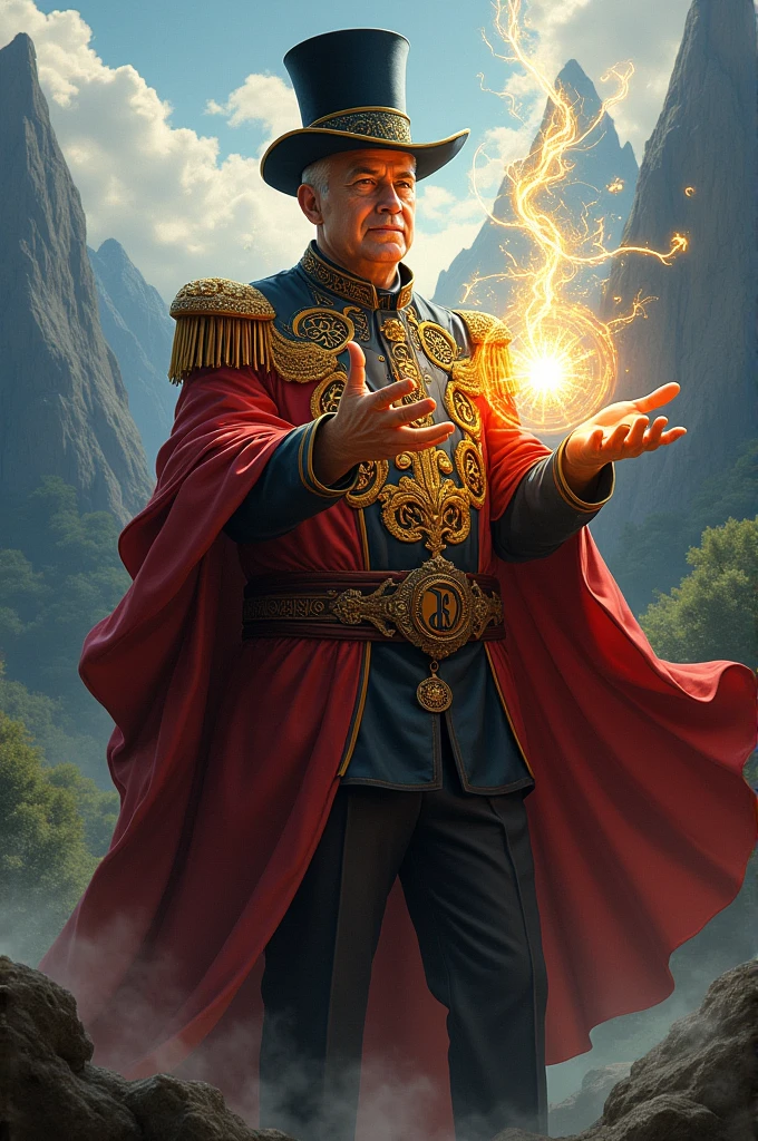 As the current president of Chile as a magician