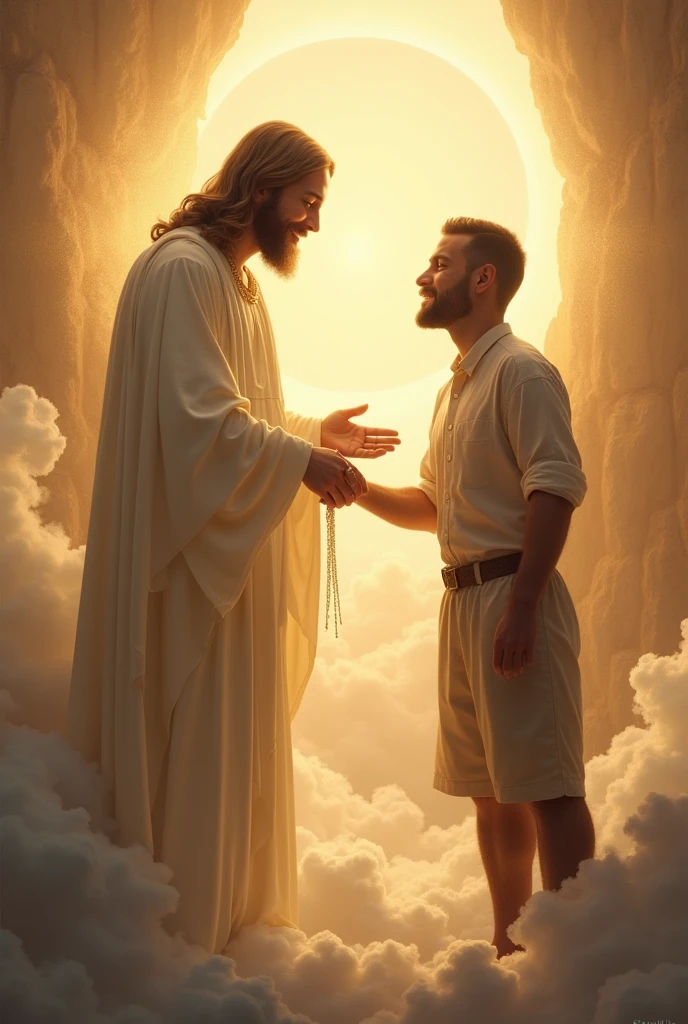 jesus christ greeting jason barton from heaven