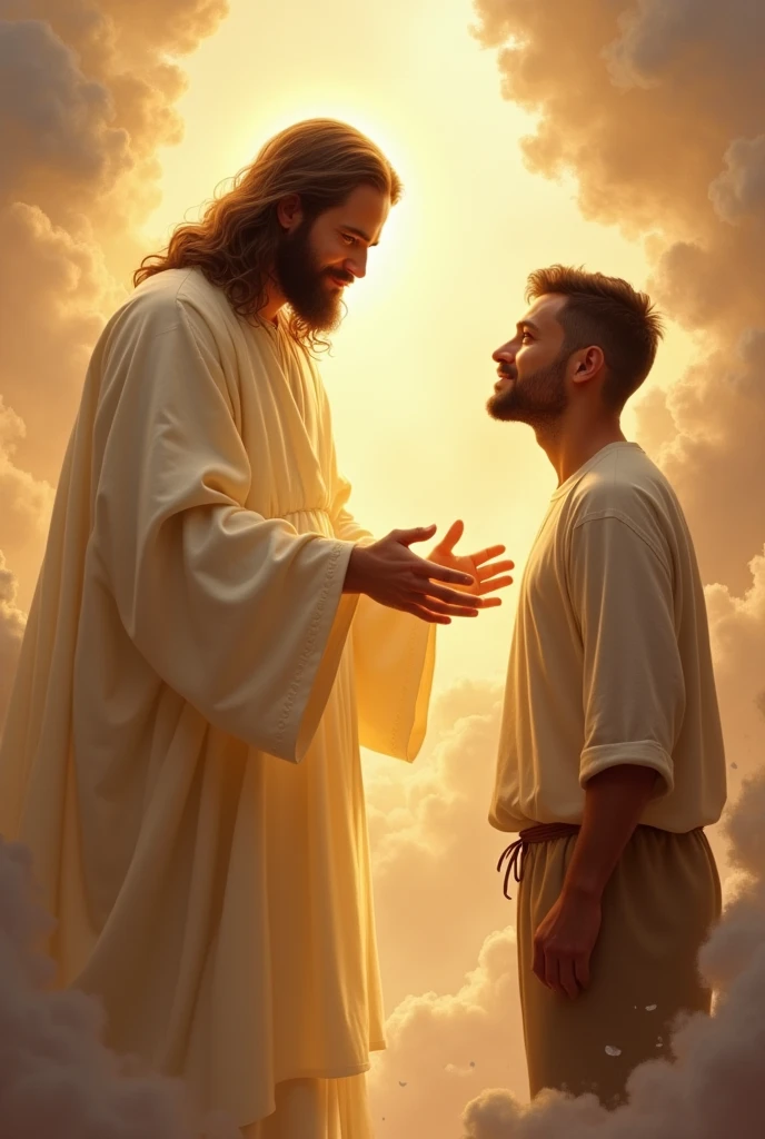 jesus christ greeting jason barton from heaven