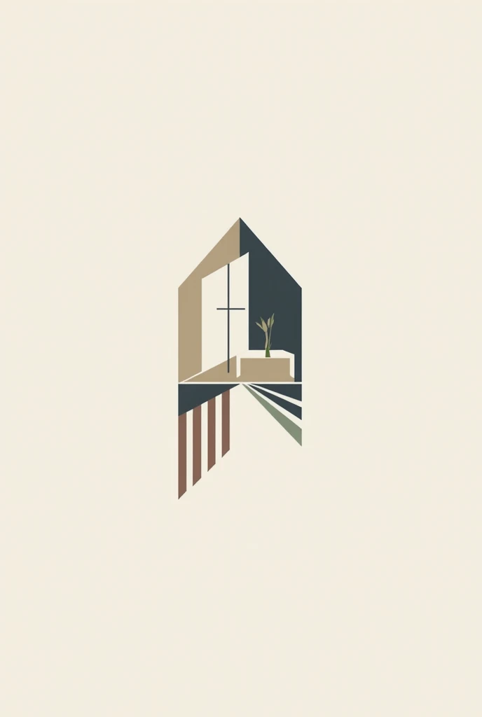 modern and minimalist logo, with clean slim lines and simple shapes. The combination of interior design with the shape of a house suggests a connection between home and interior with furniture