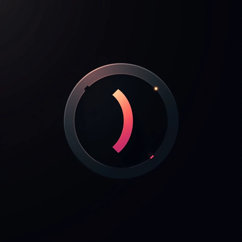 A circular logo with a black background for a group of computer programmers, and in the center of the circle put ";"
