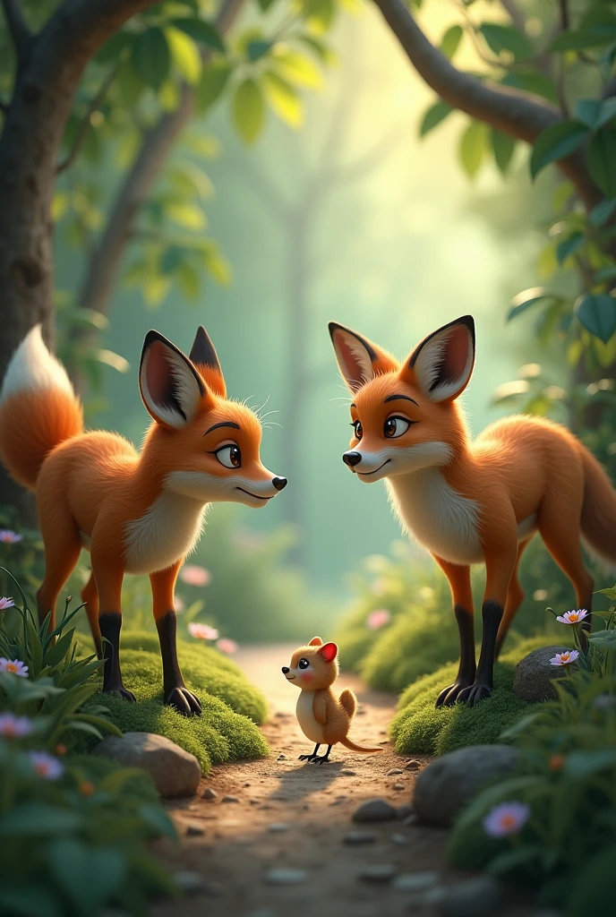 Two animals unable to communicate 