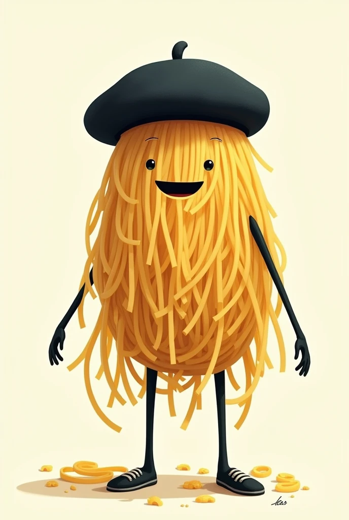 Linguine with a beret