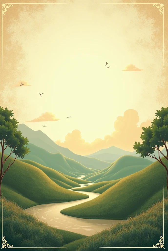 Create a background for rationalism power point slides with animated and vintage touches in horizontal ppt size and with earth tones