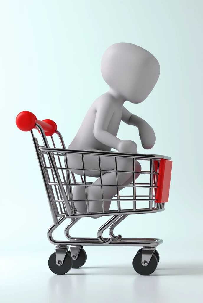 A shopping cart with a sports icon inside, symbolizing equipment rental with ease and convenience.