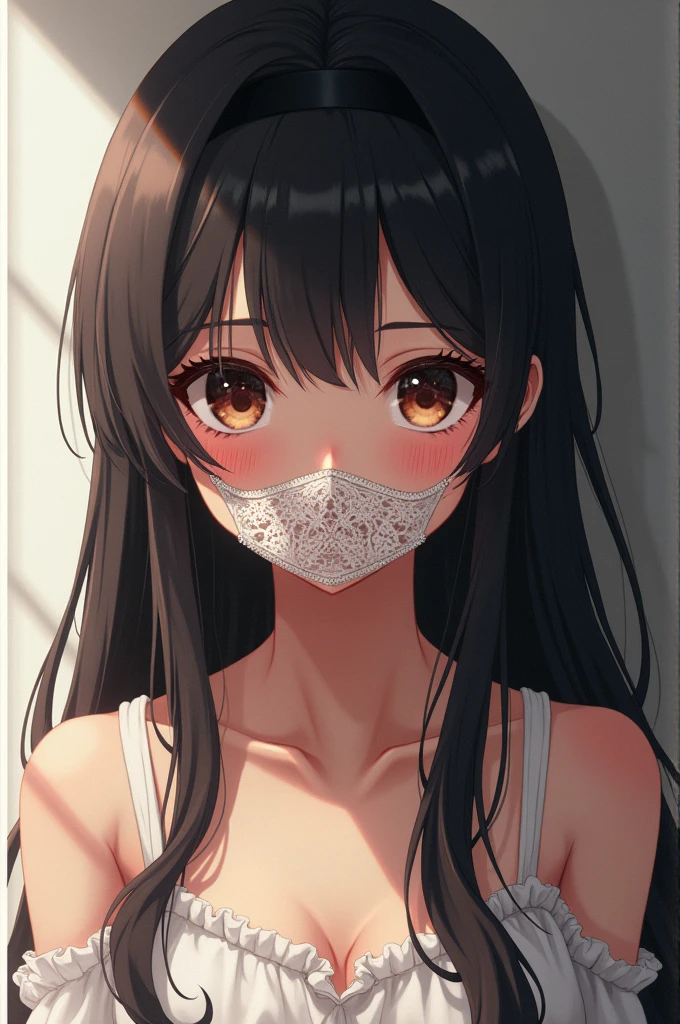 Anime girl gagged