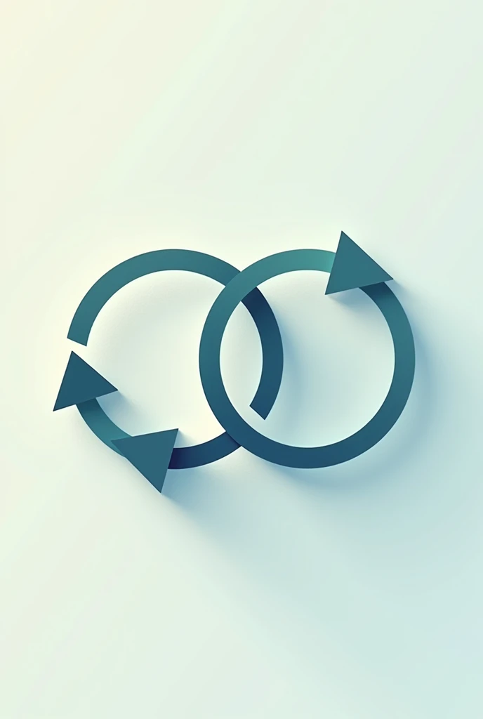 An icon of two connected circles or an exchange symbol representing the concept of renting and sharing.