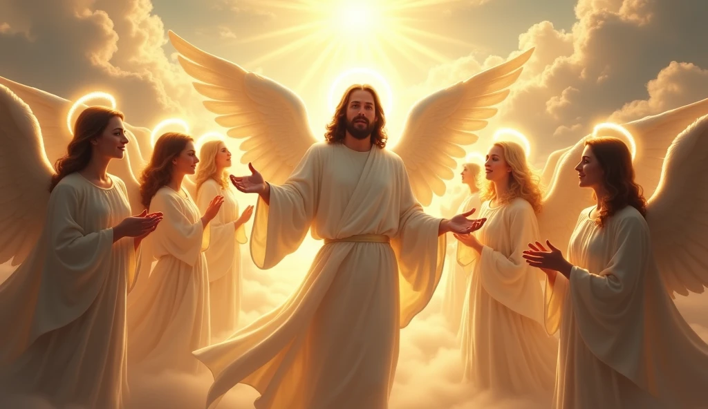 Jesus with the angels