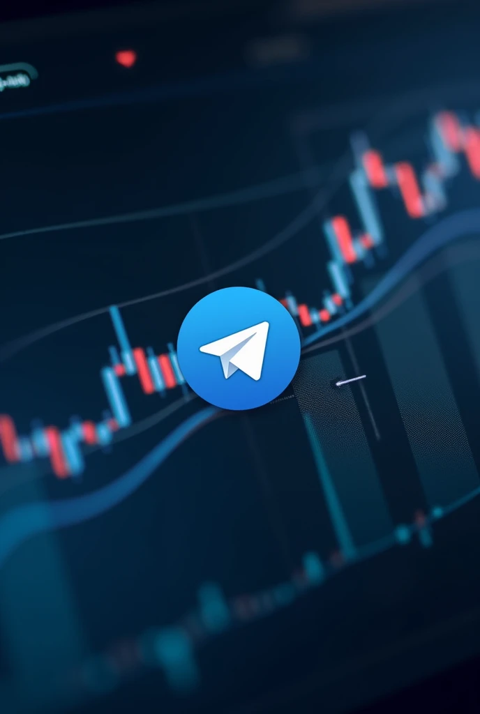 Image to be used as telegram profile. Let the text appear "Consistency O.B " and in the background the forex chart