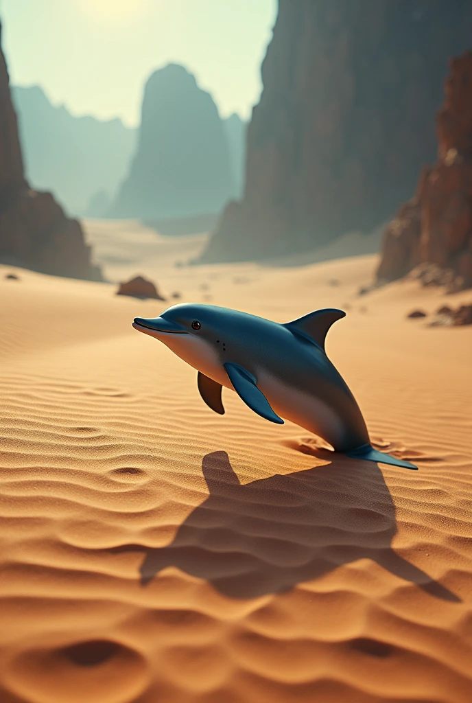 Dolphin in the desert