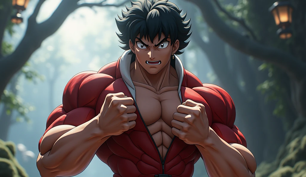 inuyasha, hiperrealisitics, realisitic, a very muscular body in the renatosphere, epic 3D realism, swollen muscles, large fists, best in wlop, kan liu, daz3d, trends in CGsociety, estilo realisitic hiperdetalhado, completo cosplay, by Ric Nagualero, album, hyung tae kim, 8k, irreal engine 5, film composition, retratos realisitics hiperdetalhados, 3D game art, CG Society, Fantasyart, hd art of season, estética realisitic, cinematic lighting, border light, smooth light, border light de filme, fine glow, ultradetailed, 8k, uso realisitic de luz e cor, cinematic light, rendered in cinema4d 500–1000 AD -- ar 3:4- Niji 6