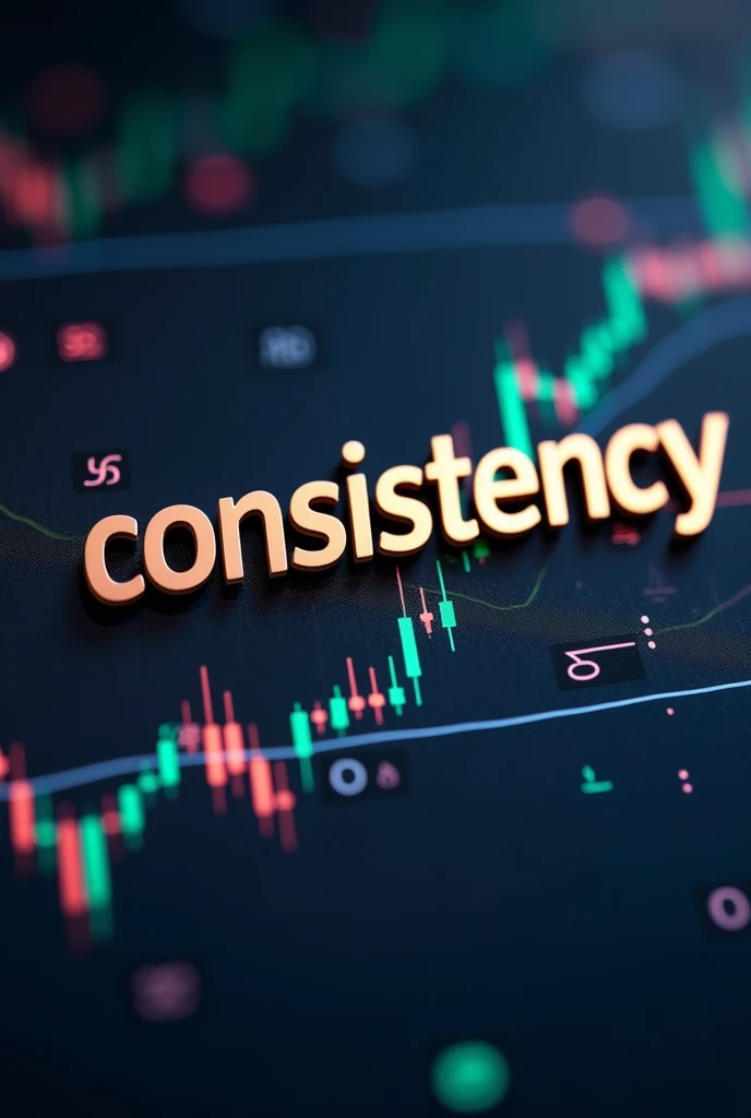 Image showing the text "Consistency O.B " and in the background the forex chart
