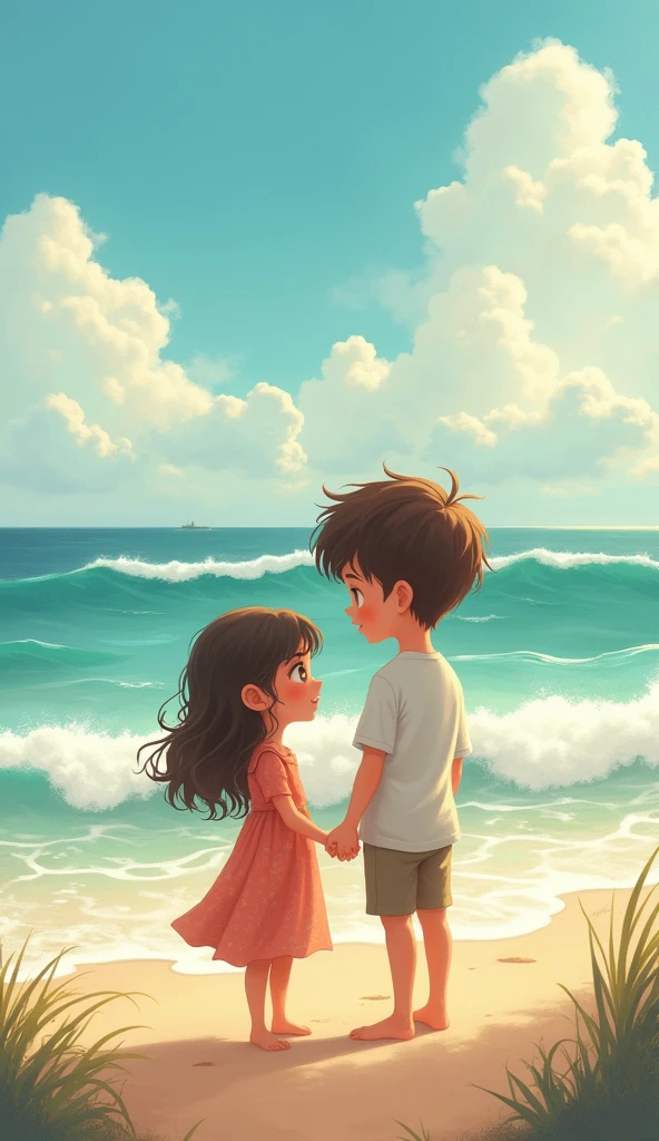 One day, A boy who used to visit her promised to take her to the sea.. 