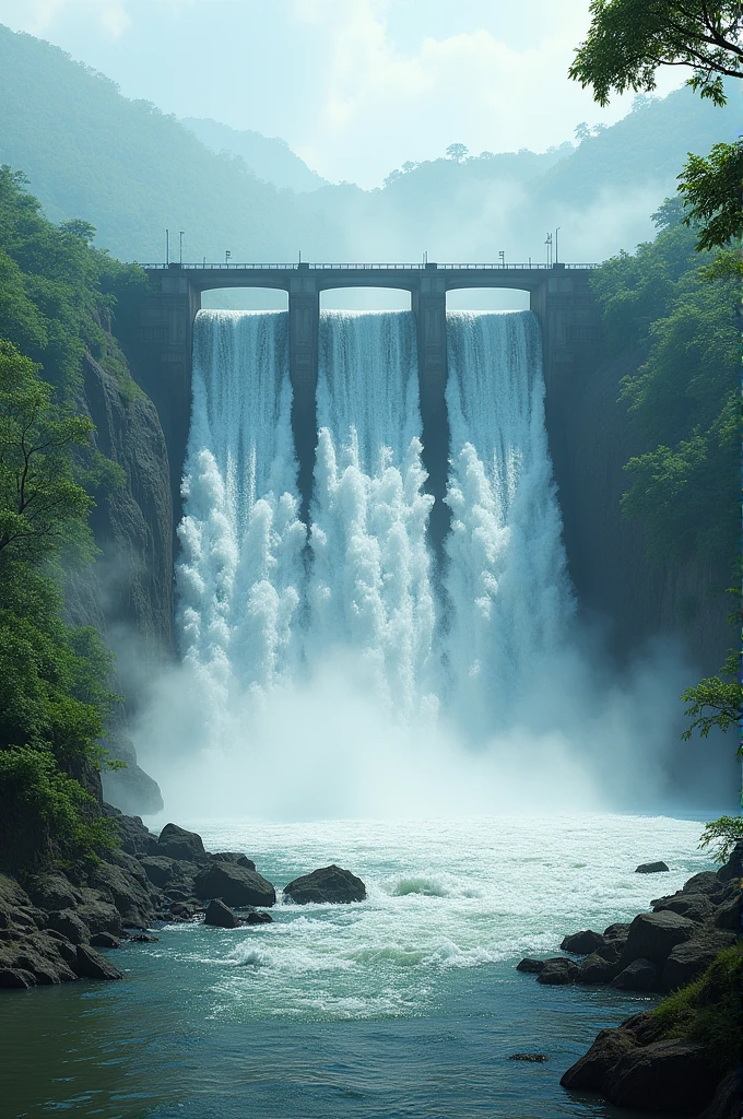 Water has been released from the Farakka Bridge in India