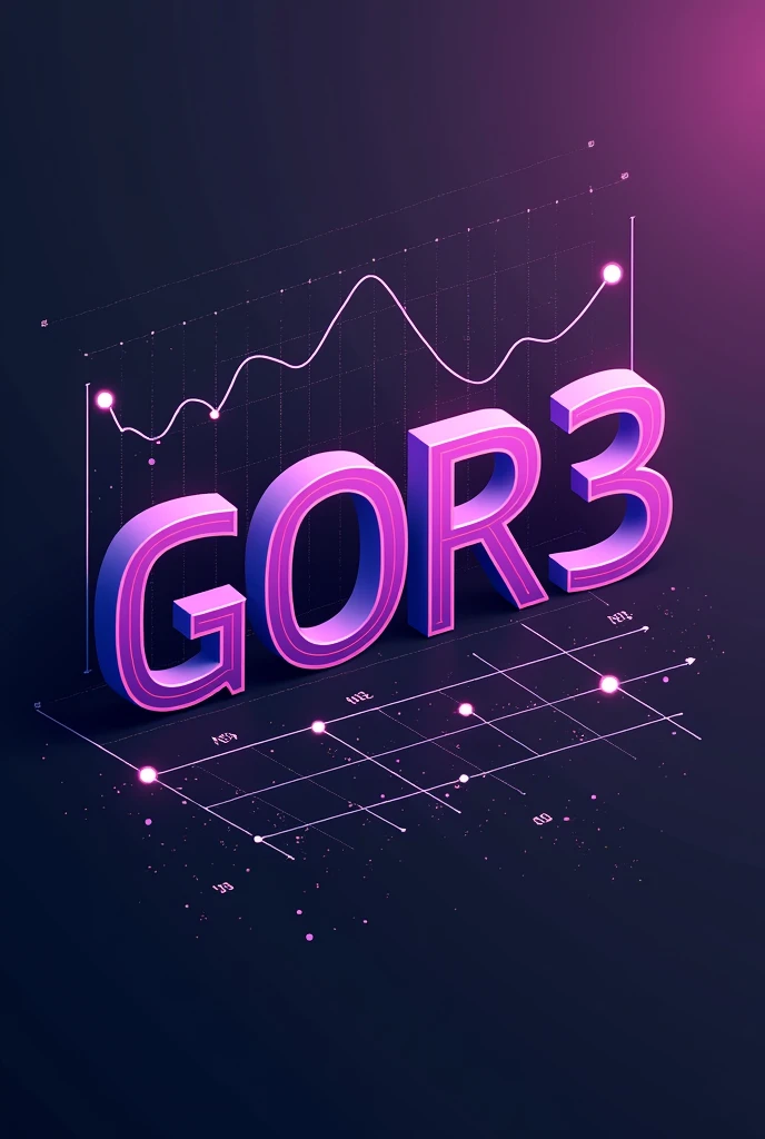 A graph that says Gor3 in 2d in purple and black