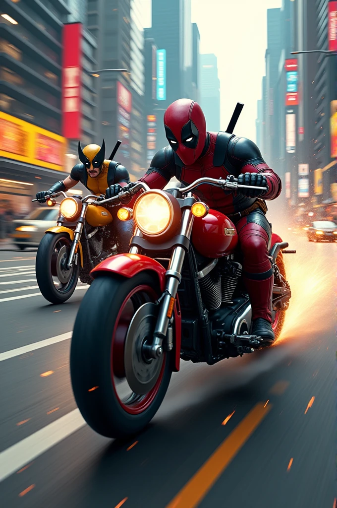 Cycle with Deadpool and Wolverine video 