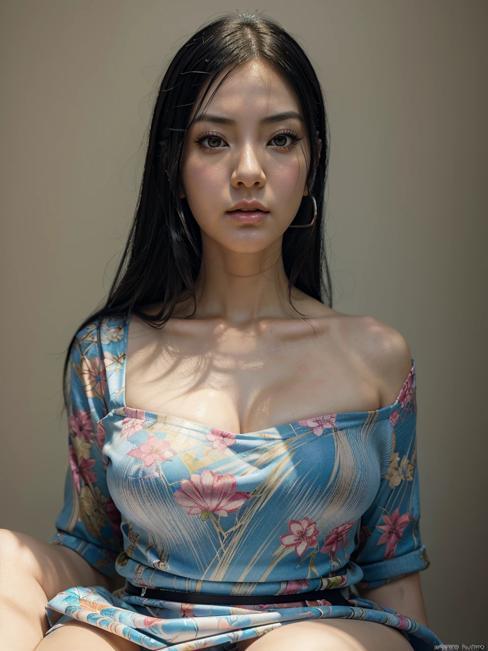 A close-up of an Asian woman, Nico Robin, produced by Anime Painter Studio, Realistic Anime Art Style, Realistic Anime Art Style, Marin Kitagawa Doujin Art, Beautiful Anime Portrait, Anime Realism Style, Beautiful Anime Woman, Drawn in Anime Painter Studio, High Quality Doujin Art, Range Murata and Art Germ, Beautiful Anime Art Style