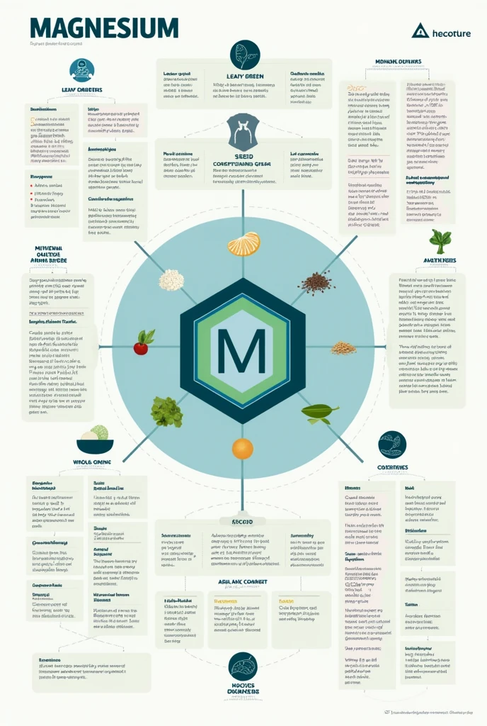 Create a concept map about magnesium food minerals