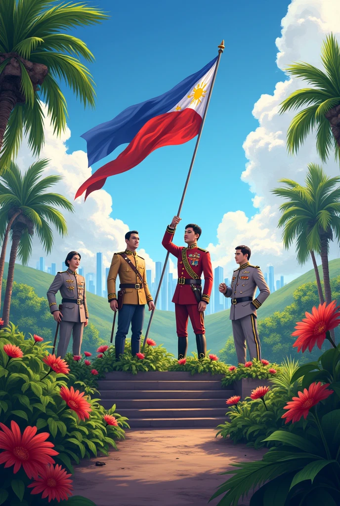 A background picture for a national heroes day in the philippines