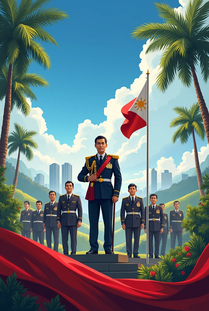 A background picture for a national heroes day in the philippines