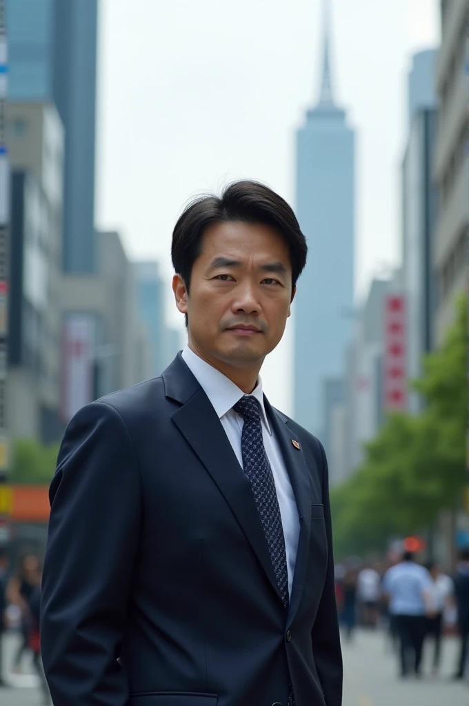 Japanese news reporter
