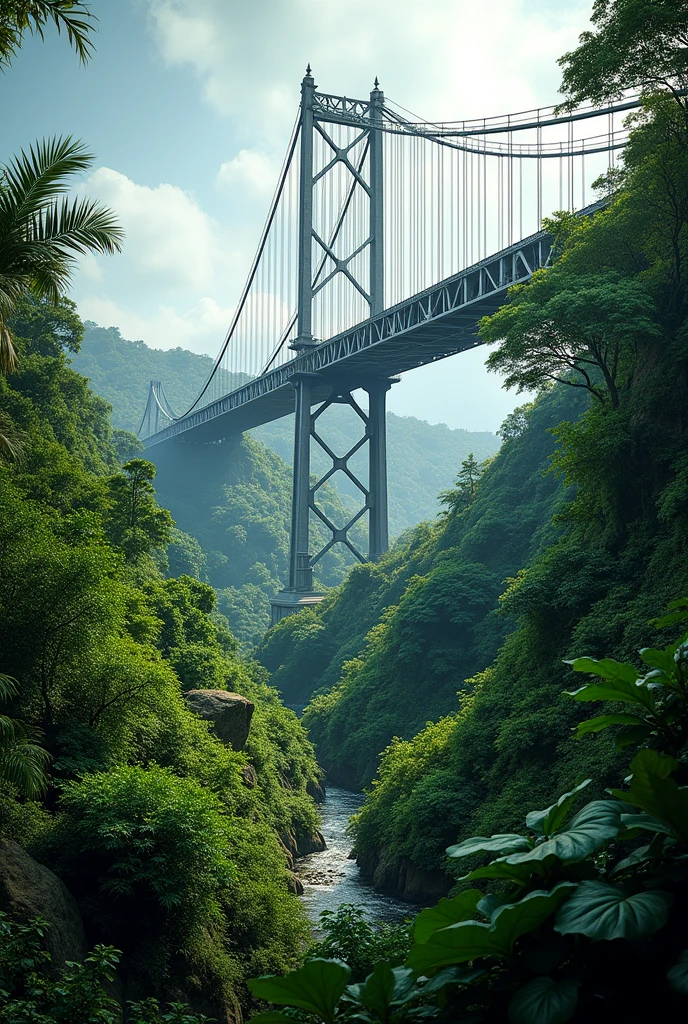 Wouri bridge and bush