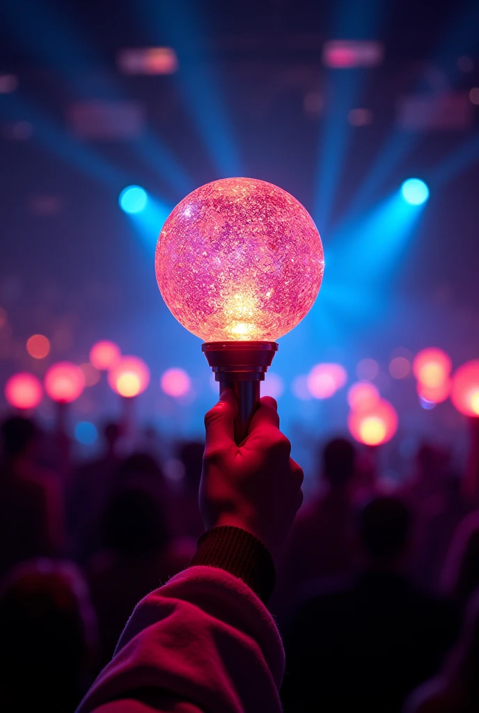 Um lightstick de kpop de esfera