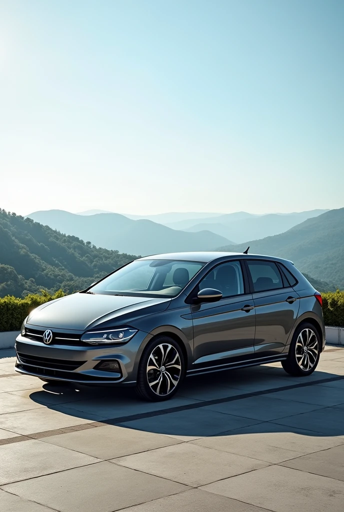 Photo of a 2024 Volkswagen Polo Argentina Confortline dark gray with black rims